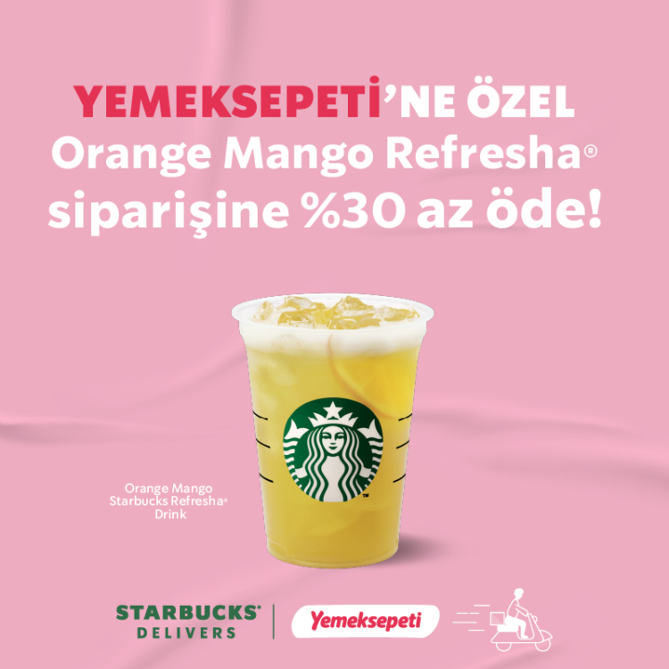 Yemeksepeti, Starbucks Orange Mango Refresha indirimi