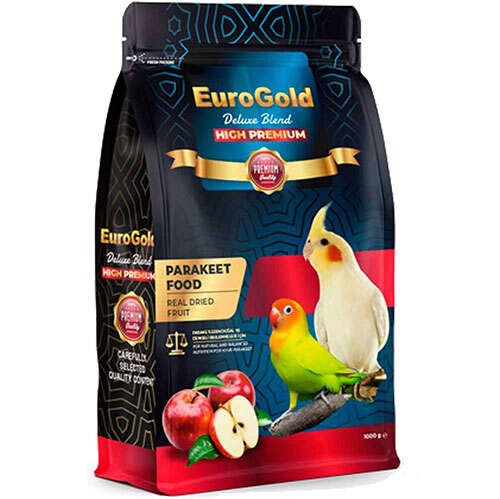 Eurogold Deluxe Blend Gerçek Elmalı Premium Paraket Yemi