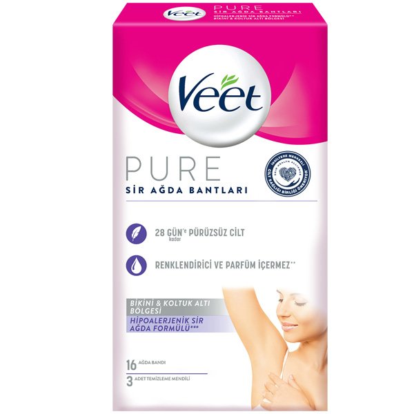 Veet Pure Hipoalerjenik Bikini & Koltuk Altı Bölgesi Sir Ağda Bandı