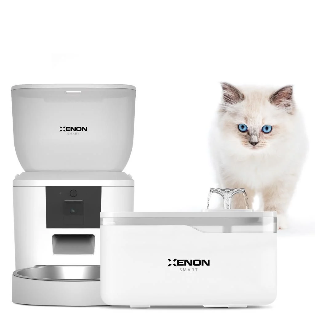 Xenon Smart Akıllı Kedi Köpek Mama Su Kabı Seti