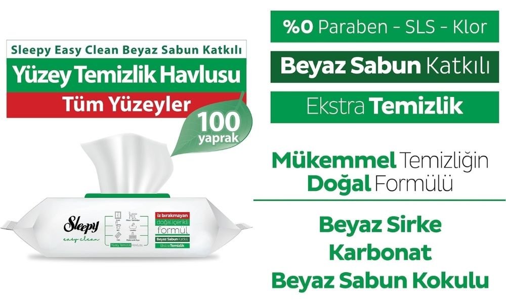 yüzey temizleme mendili
