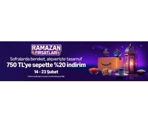 Amazon.com.tr'de Ramazan Hazırlıkları %20 İndirimli