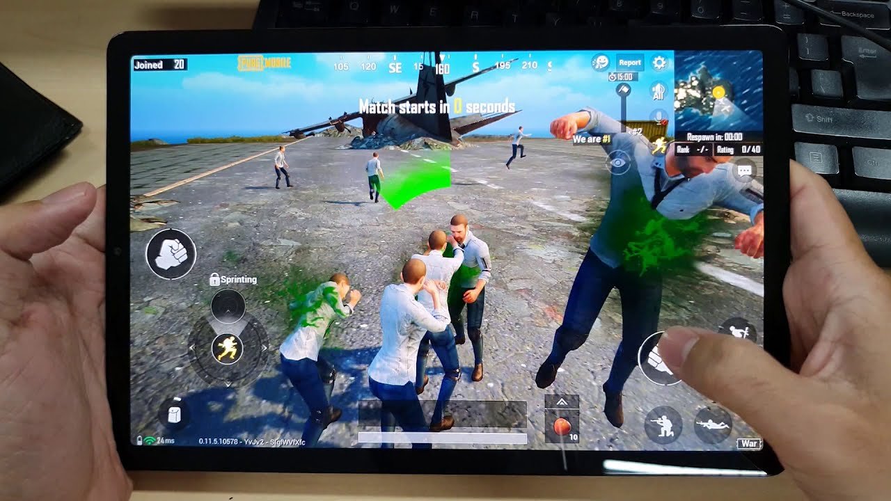 Test Game PUBG Mobile on SamSung Galaxy Tab S5E - YouTube