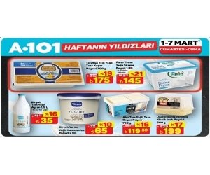 A101 1 - 7 Mart 2025 Haftanın Yıldızları İndirimleri