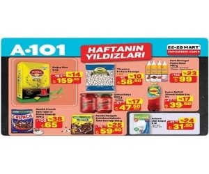 A101 22-28 Mart 2025 Haftanın Yıldızları İndirimleri
