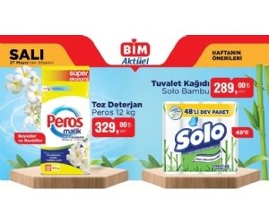 Bim 27 Mayıs 2025 Salı Aktüel Ürünler Kampanyası