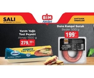 Bim 1 Temmuz 2025 Salı Aktüel Ürünler Kampanyası