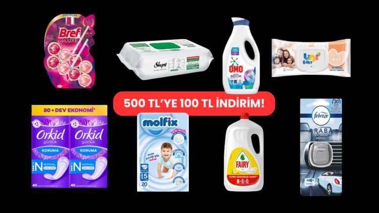 Amazon Fırsatları Devam Ediyor! Temizlik, Ev ve Bebek Bakım Ürünlerinde 500 TL'ye 100 TL İndirim
