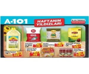 A101 18 - 24 Temmuz 2025 Haftanın Yıldızları İndirimleri