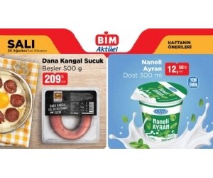 Bim 26 Ağustos 2025 Salı Aktüel Ürünler Kampanyası