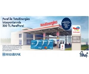 Paraf ile TotalEnergies İstasyonlarında 300 TL ParafPara Hediye!