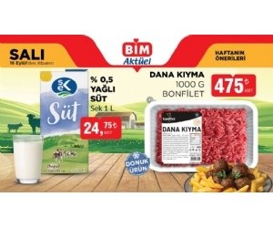 Bim 16 Eylül 2025 Salı Aktüel Ürünler Kampanyası