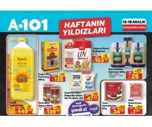 A101 13 - 19 Aralık 2025 Haftanın Yıldızları Kampanyası
