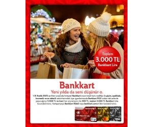 Bankkart ile Yeni Yıl Alışverişleri 3.000 TL Hediyeli