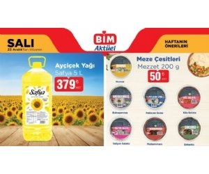 Bim 23 Aralık 2025 Salı Aktüel Ürünler Kampanyası