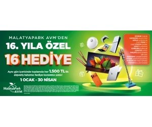 MalatyaPark AVM 16. Yıl Çekiliş Kampanyası