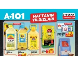 A101 Haftanın Yıldızları Kampanyası: 3 - 9 Ocak 2026