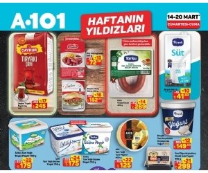 A101 Haftanın Yıldızları Kampanyası: 14 - 20 Mart 2026