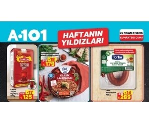 A101 25 Nisan - 1 Mayıs  2026 Haftanın Yıldızları Kampanyası