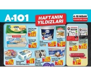 A101 4-10 Nisan 2026 Haftanın Yıldızları İndirimleri
