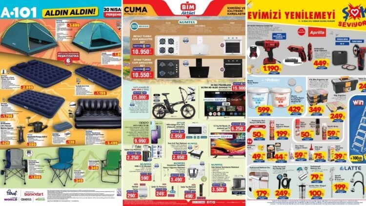 İndirim Günleri Başlıyor! 25 Nisan - 1 Mayıs Haftasında A101 ve BİM Aktüel Ürünler Listesinde Ne Var?