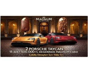 Magnum Çekiliş Kampanyası 2026 - Porsche Taycan 4 Hediye
