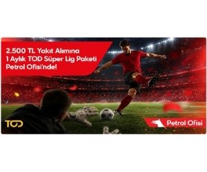 Petrol Ofisinden TOD Süper Lig Paketi Hediye