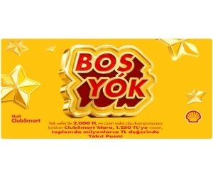 Shellde Boş Yok, 1.250 TL Yakıt Puan Var!