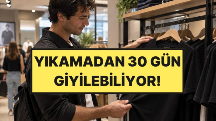 Satışa Çıktı: Dev Marka Bir Ay Yıkanmadan Giyilebilen Tişört Üretti